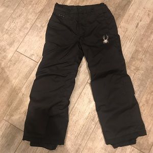 Boys Spyder black ski pants. Size 8